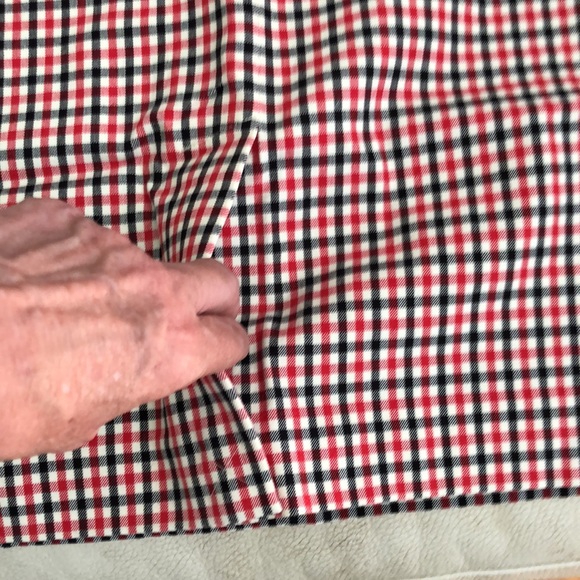 Talbots NWT Red & Black Checkered Pencil Skirt - Picture 7 of 7